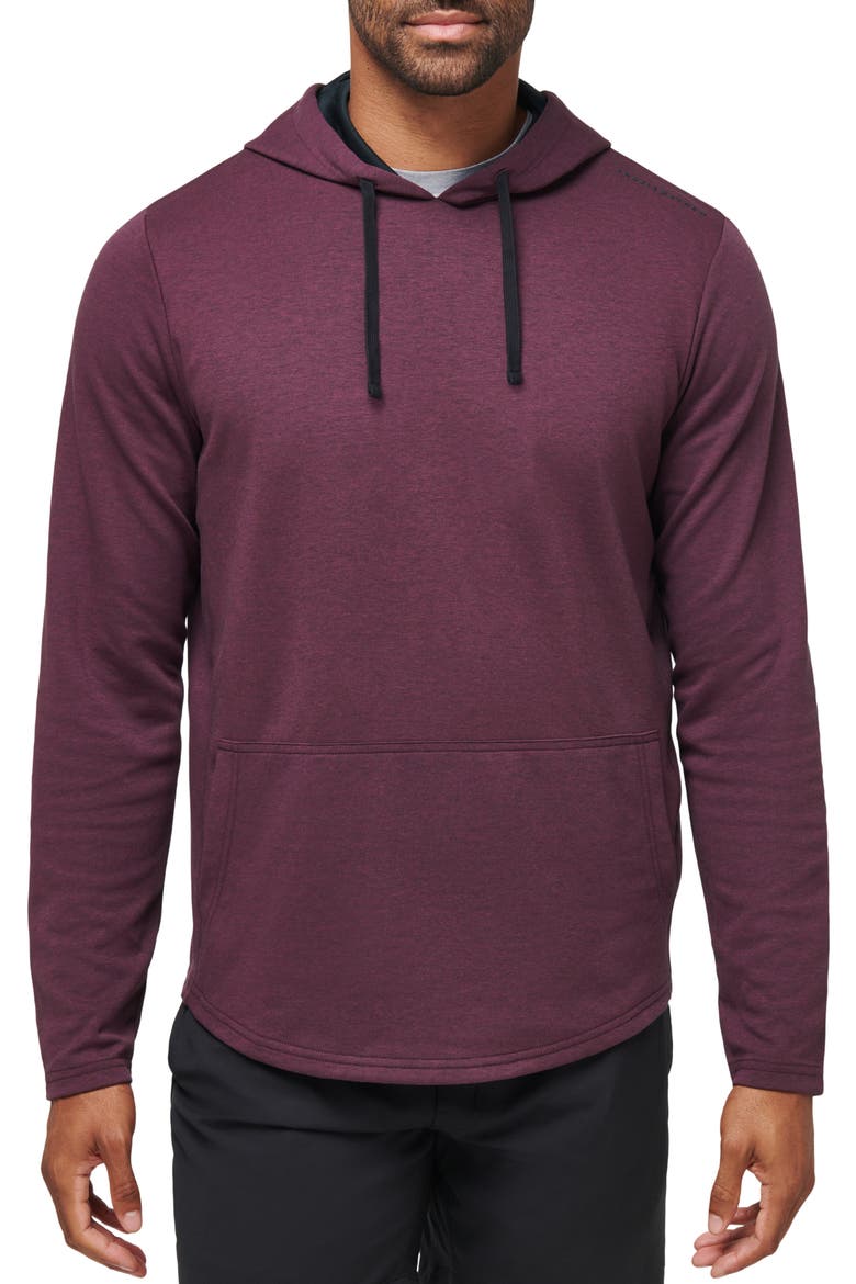 Upgraded Tech Hoodie, Main, color, HEATHER MAUVE WINE