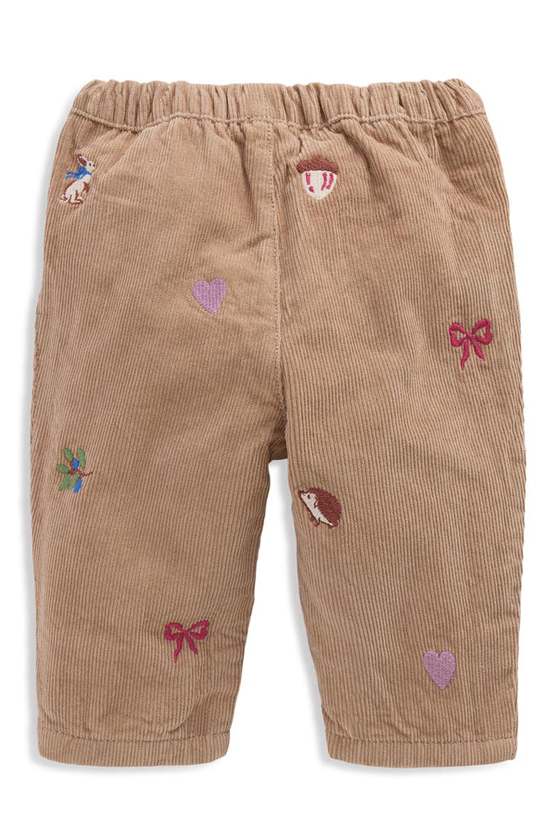 Kids' Embroidered Corduroy Trousers, Alternate, color, EMBROIDERED TAUPE