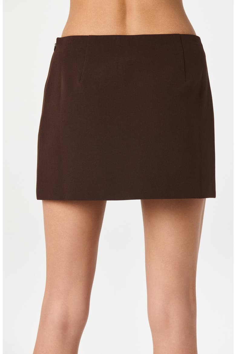 Mid Rise Miniskirt, Alternate, color, BROWN