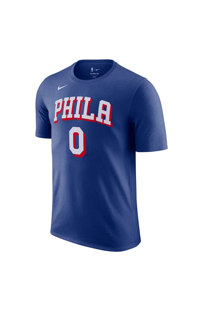 Nike Men's Nike Tyrese Maxey Royal Philadelphia 76ers Icon Edition Name & Number T-Shirt, Alternate, color, Royal