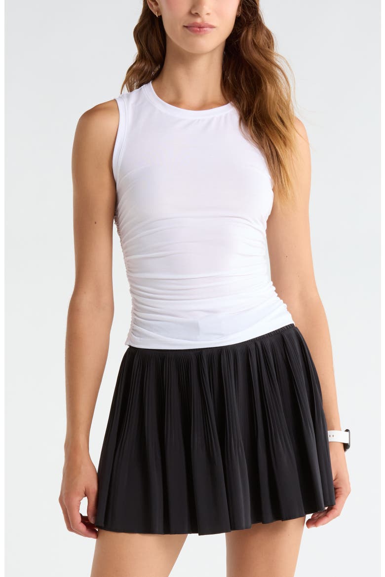 Breathe Ruched Tank, Main, color, WHITE