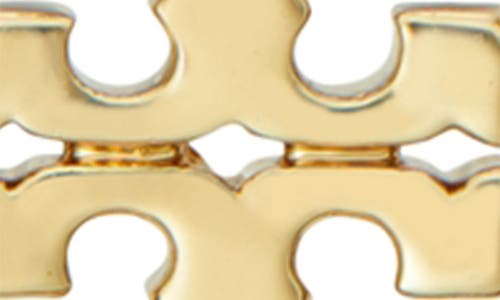 Tory Burch Eleanor Pavé Huggie Hoop Earrings In Gold