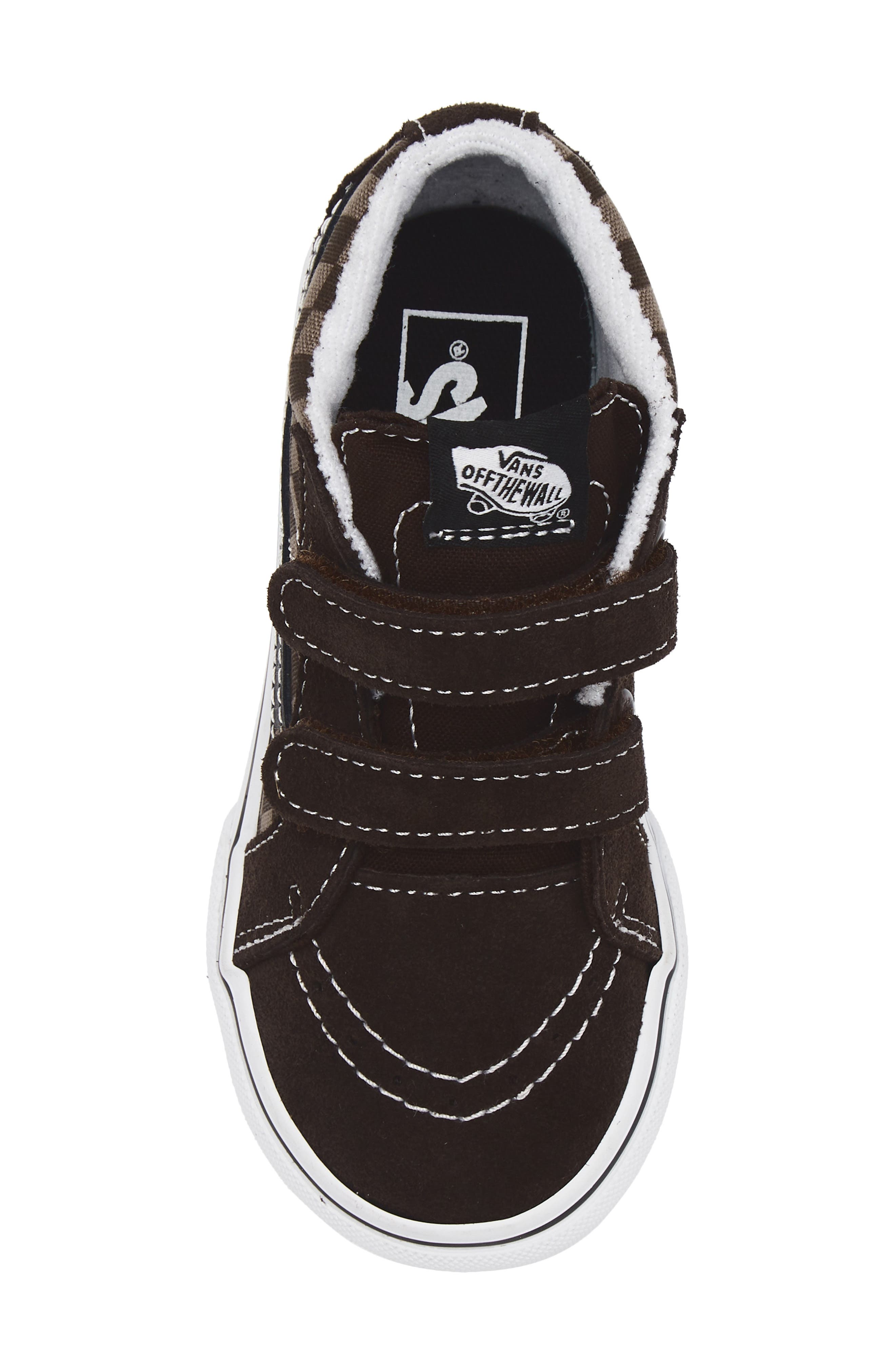 Vans Kids
 Sk8-Mid Reissue V Sneaker, Alternate, color, Tonal Check Brown