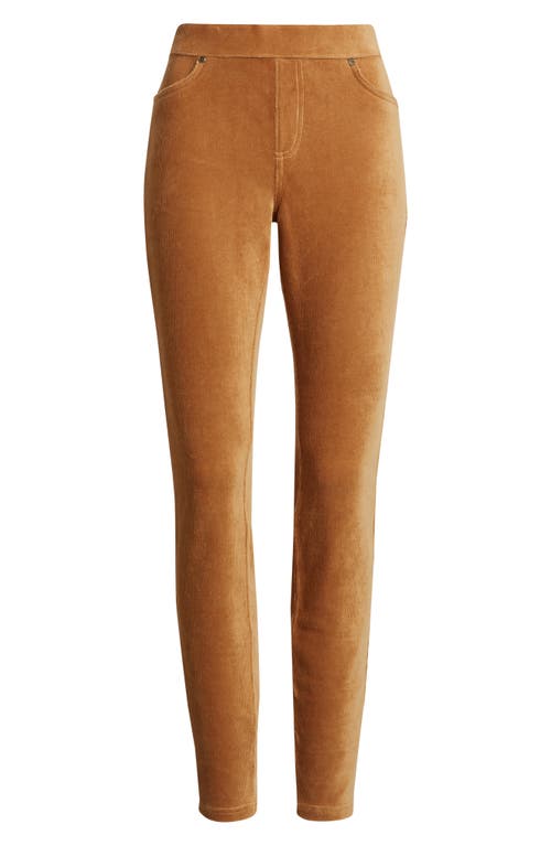 Hue Classic Stretch Corduroy Leggings In Orange