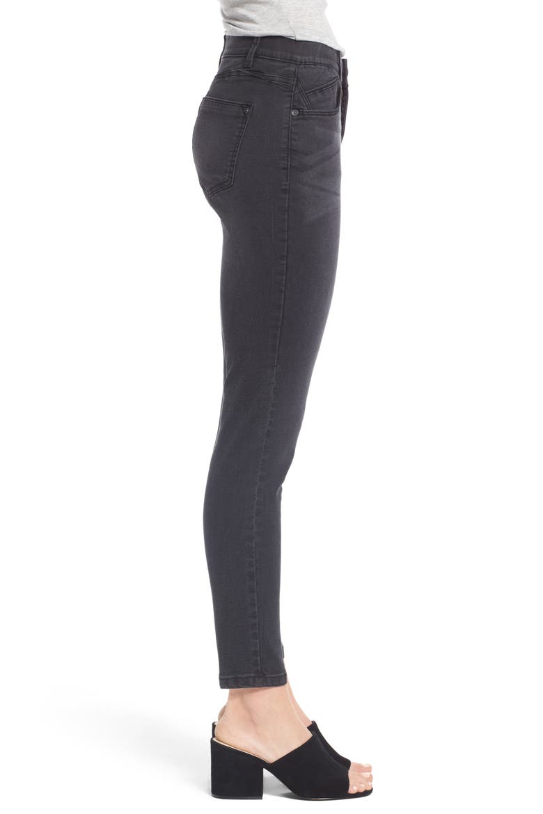 Ab-Solution Stretch Ankle Skinny Jeans (Nordstrom Exclusive), Alternate, color, GREY