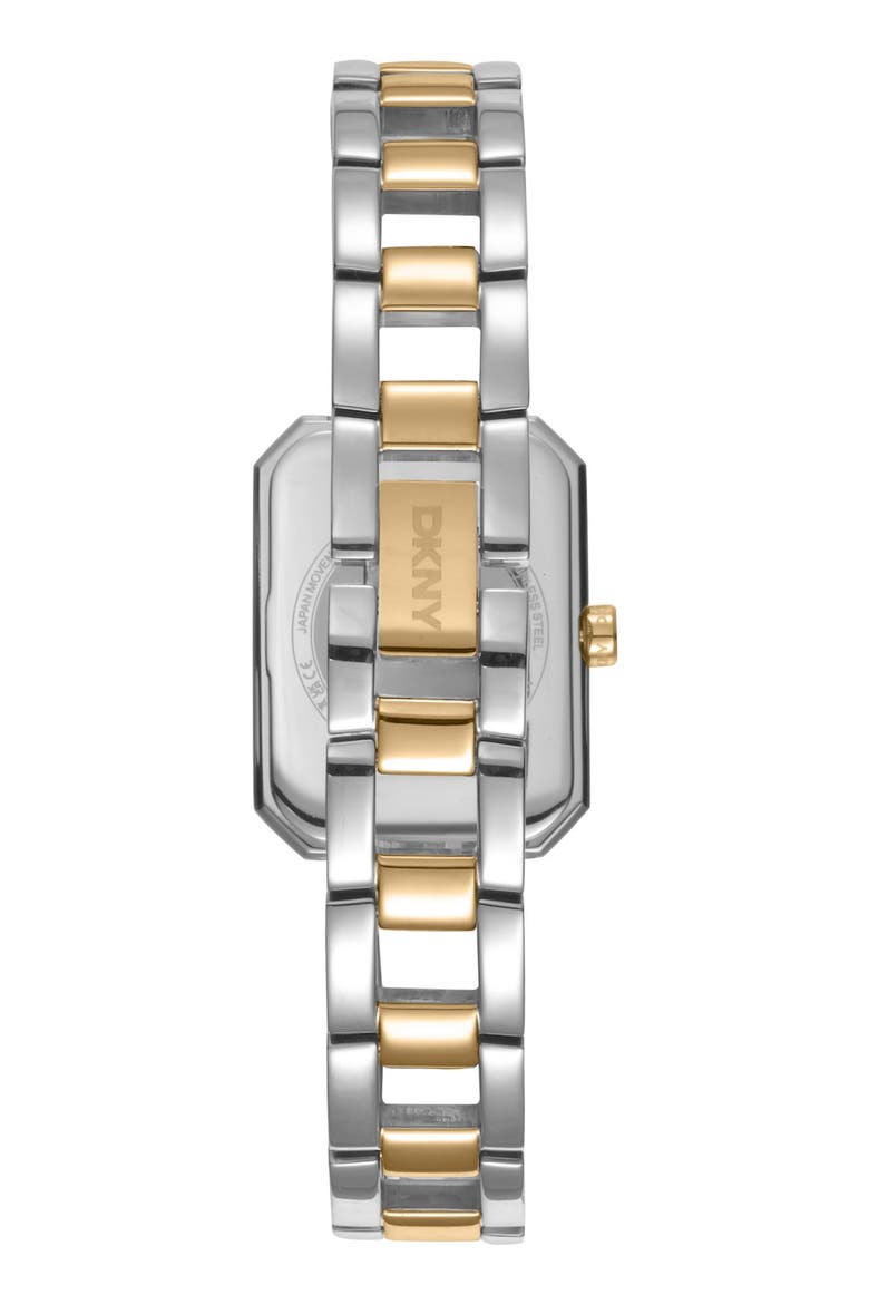 L009 Two Tone Bracelet Watch, Alternate, color, SILVER
