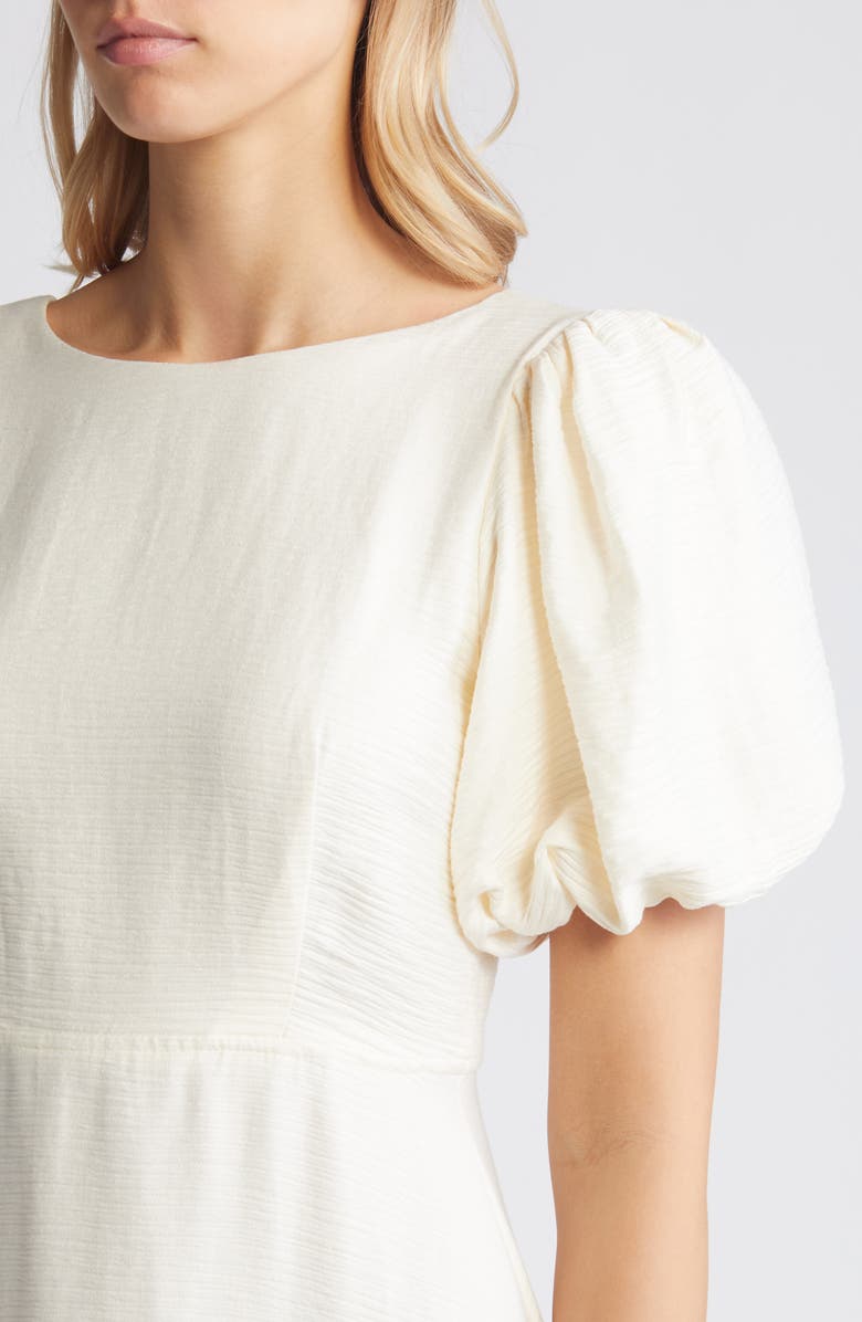 Nobody's Child Zora Puff Sleeve Midi Dress, Alternate, color, 