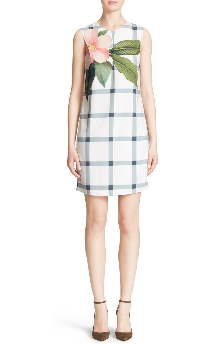 Ted Baker London 'Nayeli - Secret Trellis' Sleeveless Tunic Dress, Main, color,