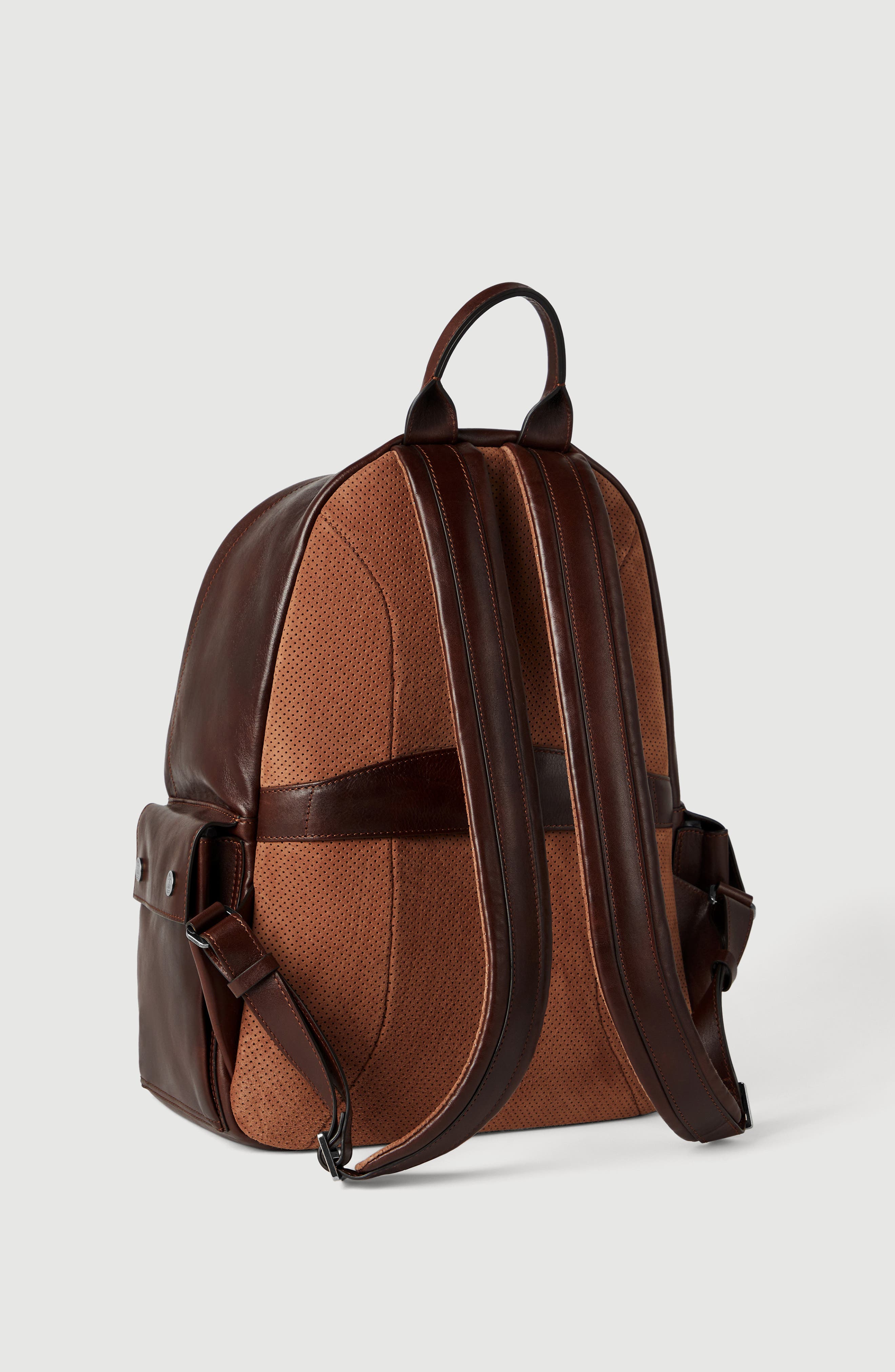 Calfskin travel backpack, Alternate, color, Burgundy