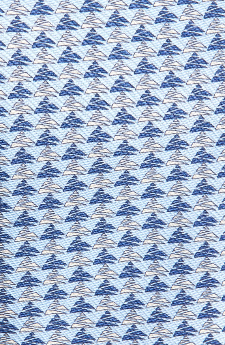 ZEGNA TIES Mountain Print Silk Tie, Alternate, color, Light Blue