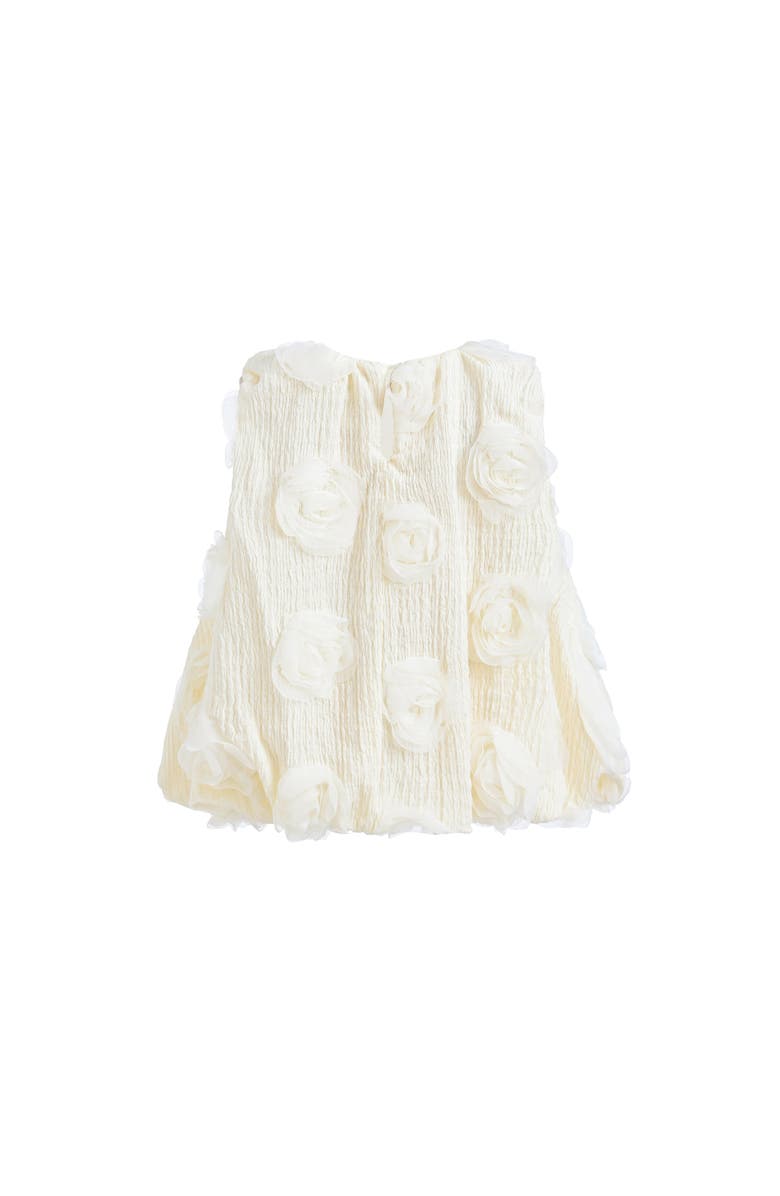 Tulleen Bow Flower Sleeveless Dress, Alternate, color, Ivory