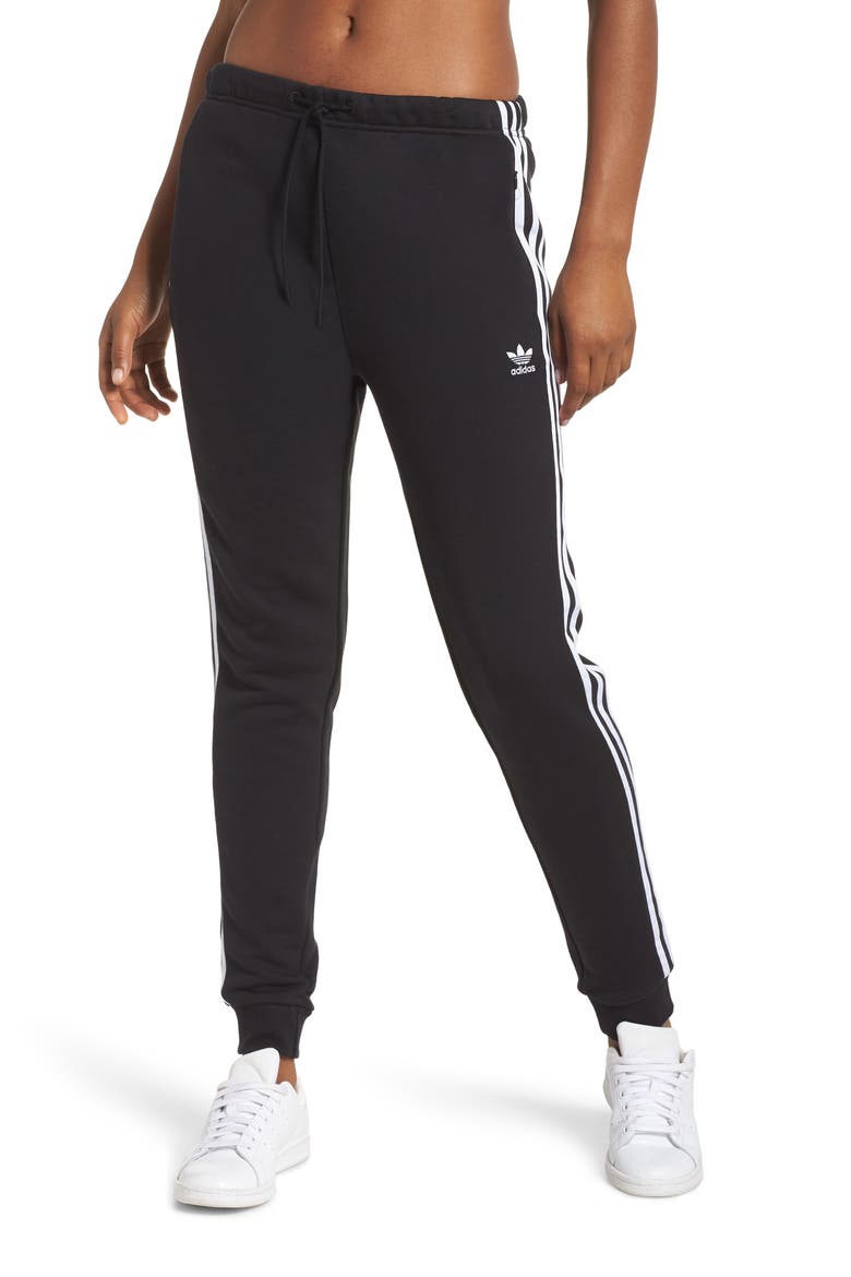 Cuffed Track Pants, Main, color, BLACK