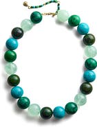 BaubleBar Jane Rainbow Semiprecious Beaded Necklace