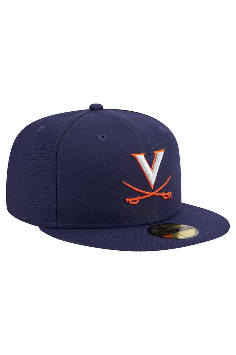 Men's New Era Navy Virginia Cavaliers 59FIFTY Fitted Hat, Alternate, color, Navy