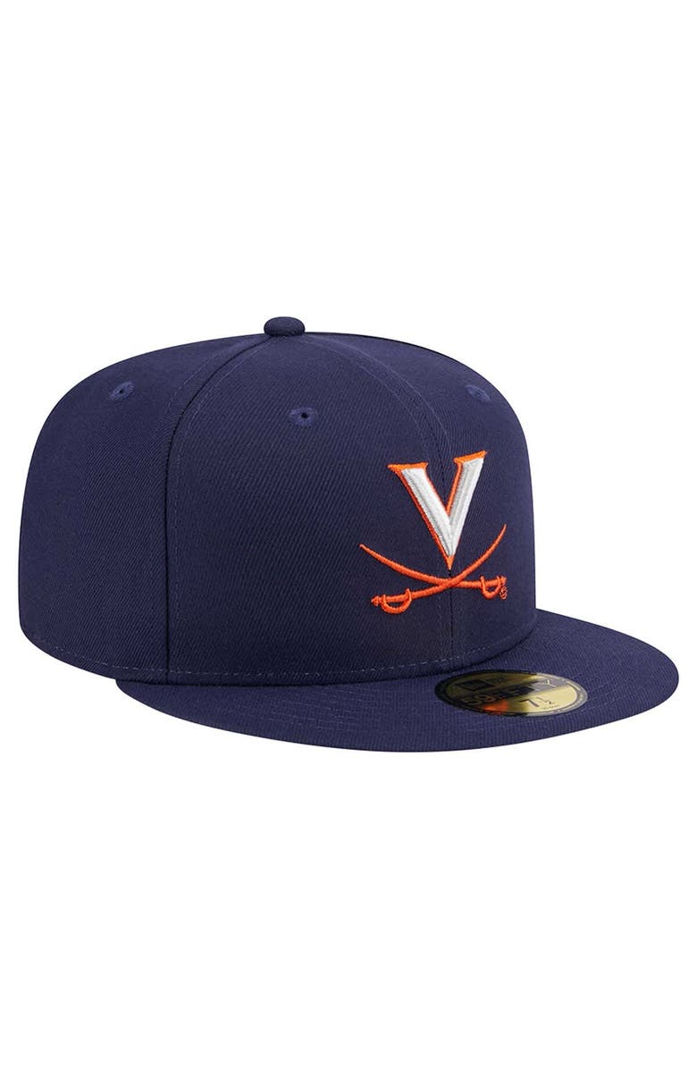 New Era Men's New Era Navy Virginia Cavaliers 59FIFTY Fitted Hat, Alternate, color, Navy