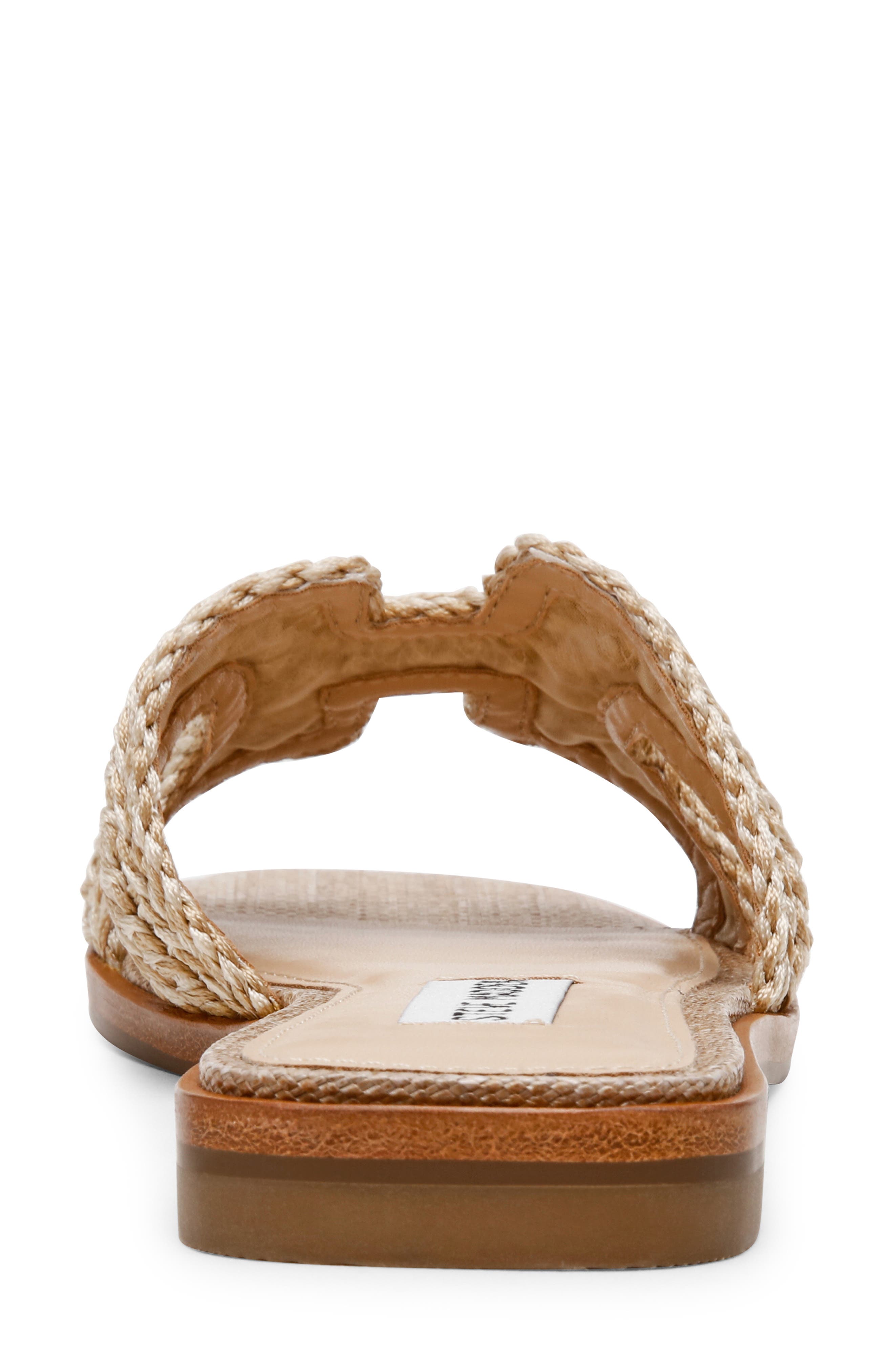 Steve Madden Hadyn Woven Strap Slide Sandal, Alternate, color, Raffia