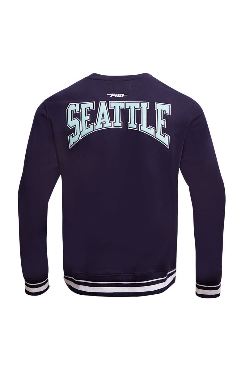 PRO STANDARD Men's Pro Standard Deep Sea Blue Seattle Kraken Crest Emblem Pullover Sweatshirt, Alternate, color, Navy