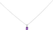 Haus of Brilliance 14K Gold 6x4MM Oval Shaped Gemstone Solitaire Pendant Necklace