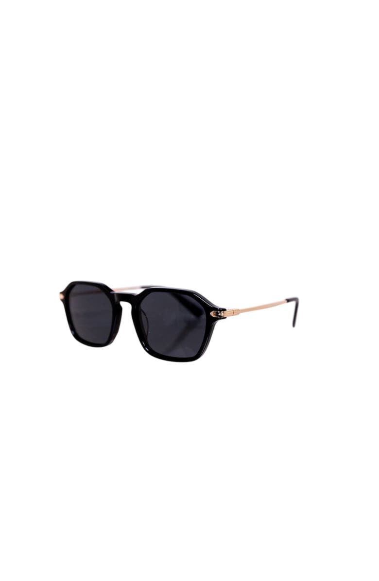 Tribal ëyës Tourmaline Square 51mm Sunglasses, Alternate, color, Black