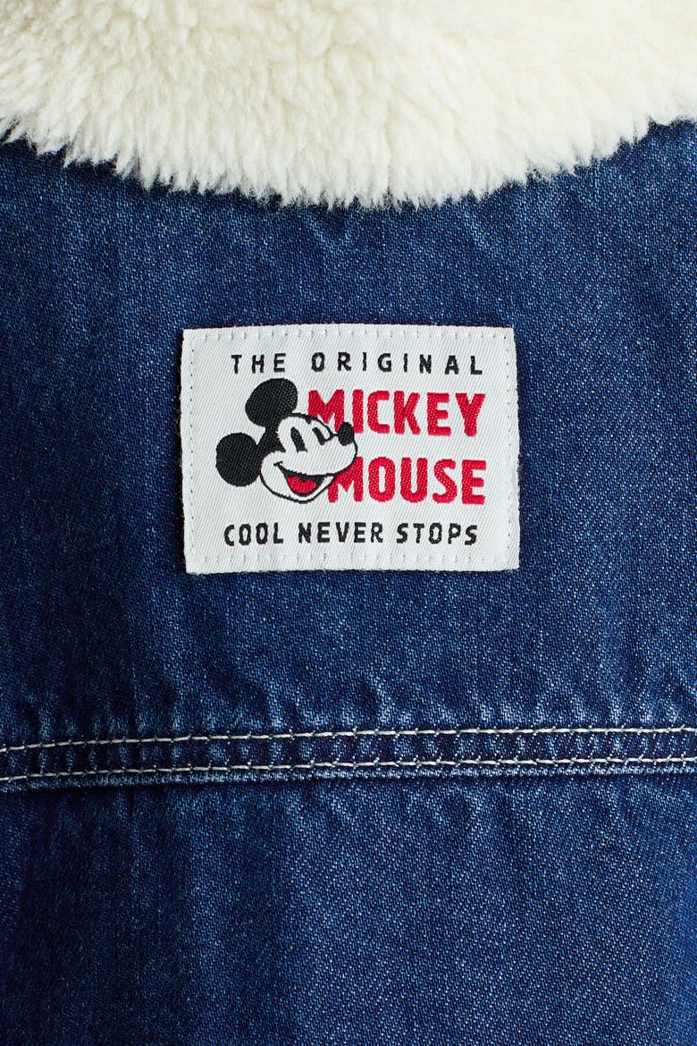 Appliquéd Denim Jacket, Alternate, color, Denim blue/Mickey Mouse
