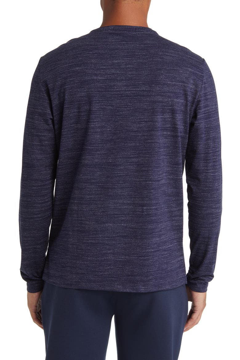Laslow Long Sleeve Slub Jersey Henley, Alternate, color, NAVY