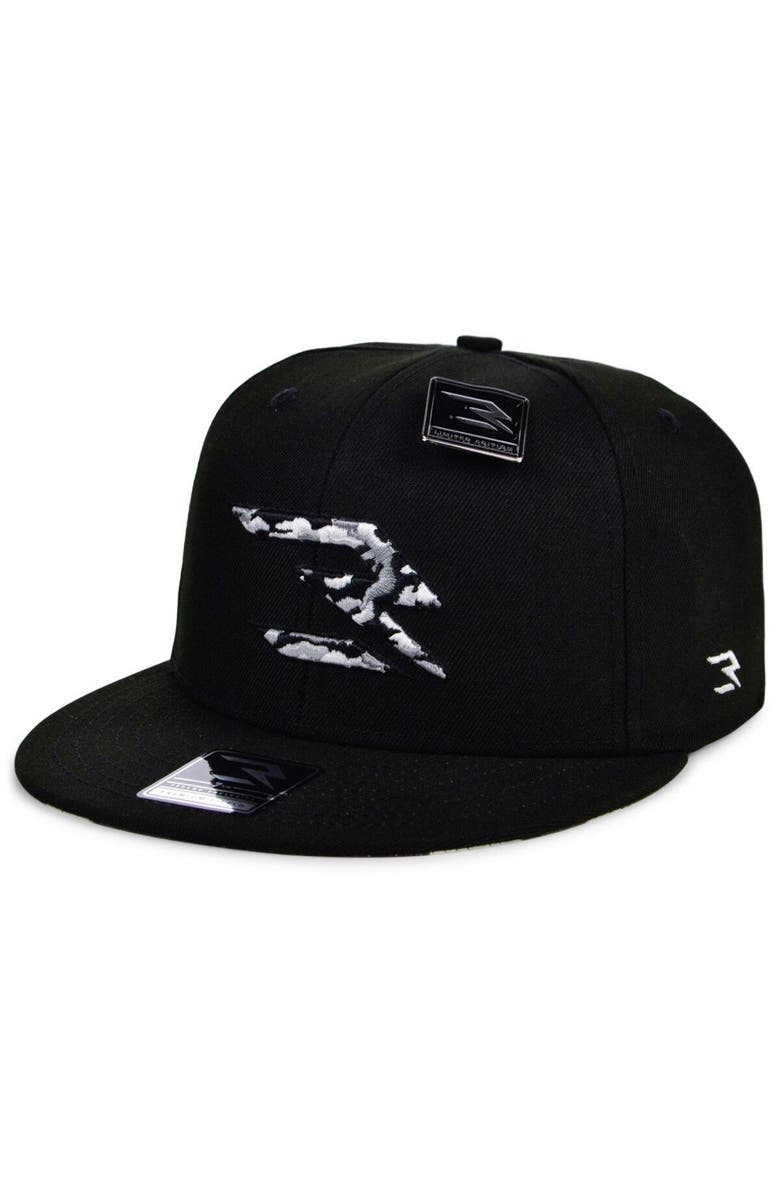 3BRAND BY RUSSELL WILSON Men's 3BRAND by Russell Wilson Black/Camo Fashion Fitted Hat, Main, color, Black
