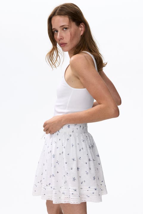 Cotton Plumeti Skirt