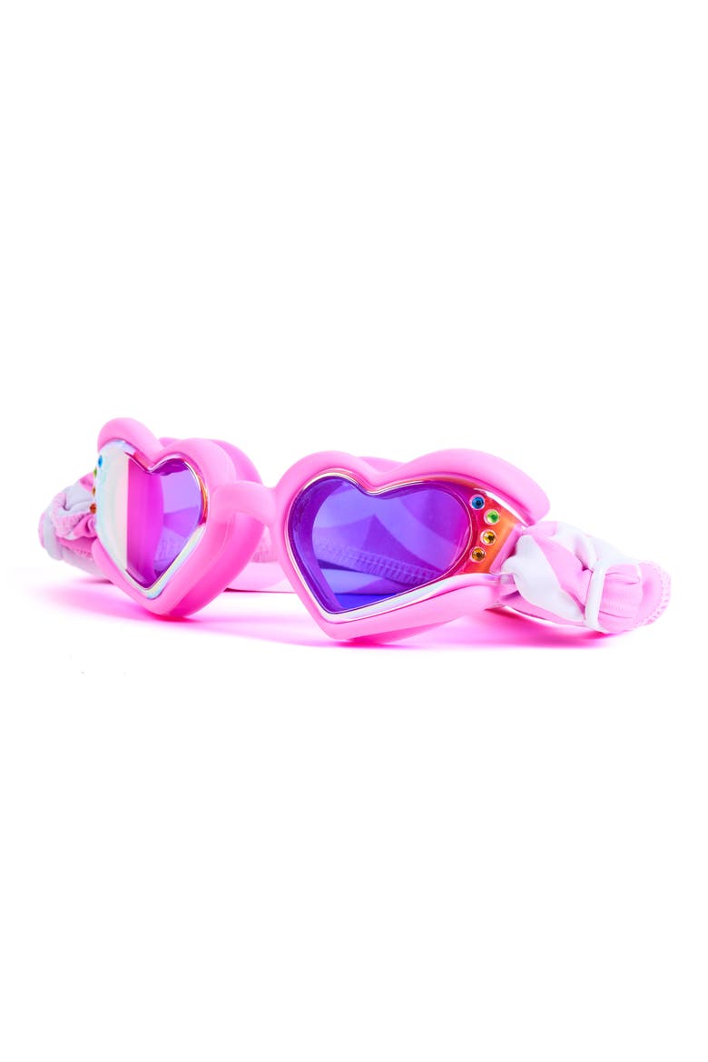 Kids' Heart Swim Goggles, Alternate, color, PINK