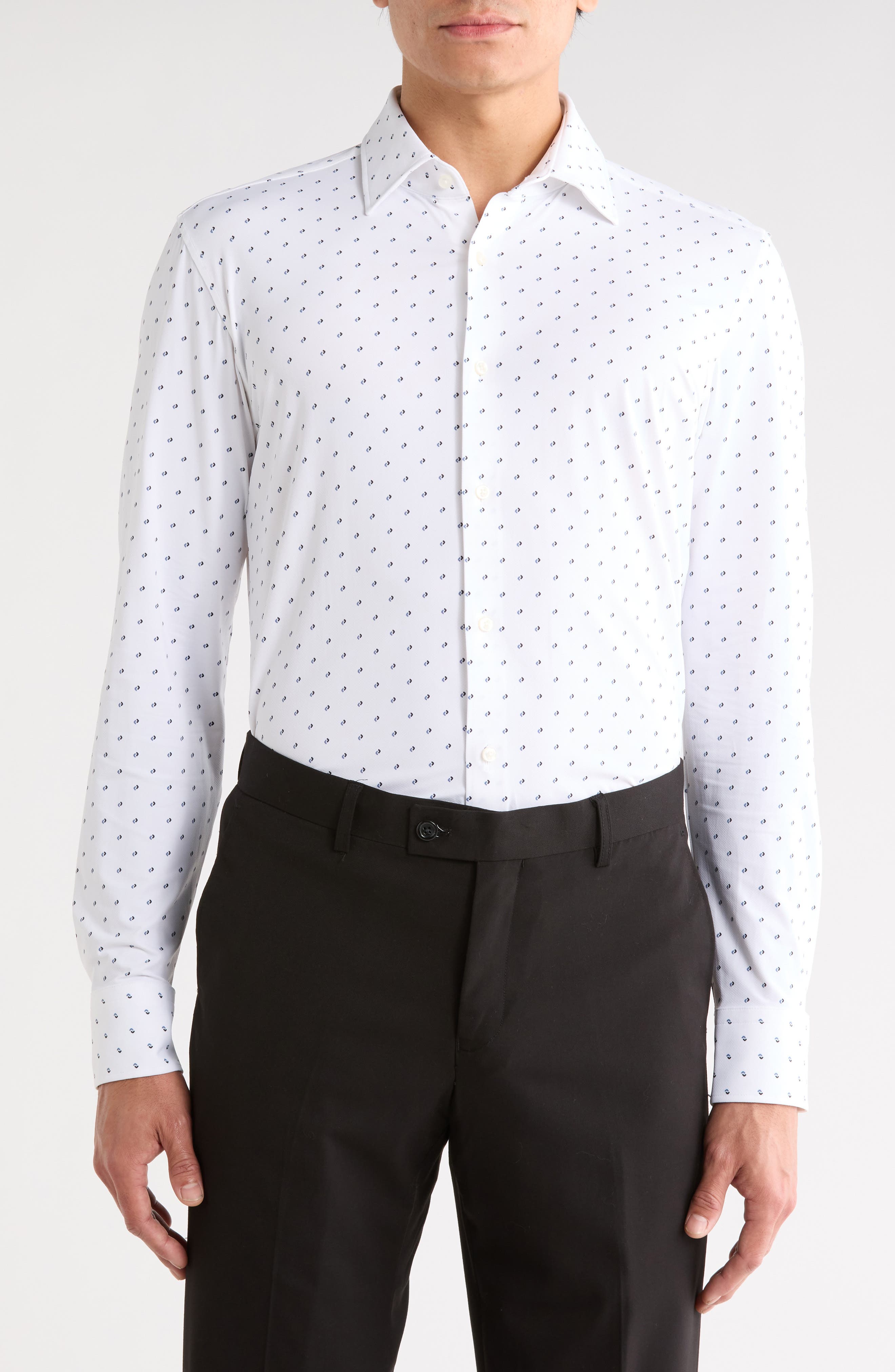 BOSS Hank Kent Slim Fit Performance Dress Shirt