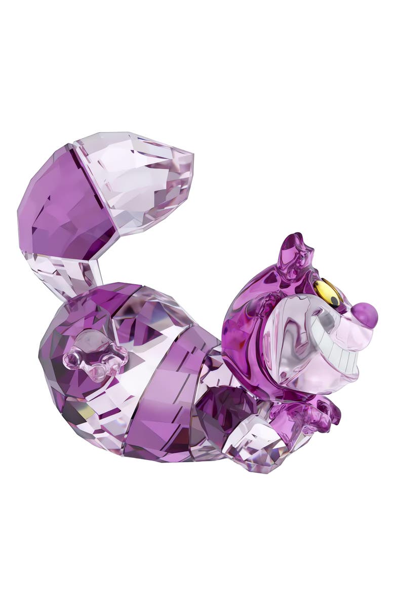 Swarovski x Disney<sup>®</sup> Alice in Wonderland Cheshire Cat Figurine, Alternate, color, Purple
