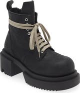 Rick Owens Lido Laced Combat Boot