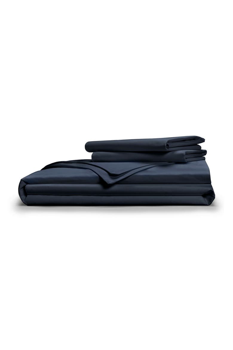 Soft & Smooth Tencel Duvet Cover 3-Piece Set, Main, color, DARK NAVY
