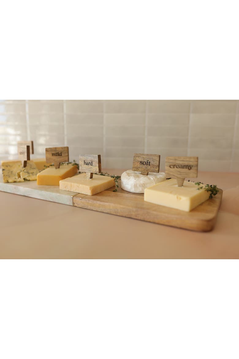 Elise Light Green Onyx Long Marble Serving Board, Alternate, color, White