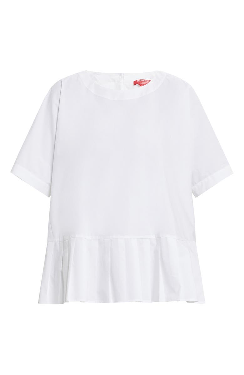 Marina Rinaldi Pleated Peplum Pullover Blouse, Alternate, color,