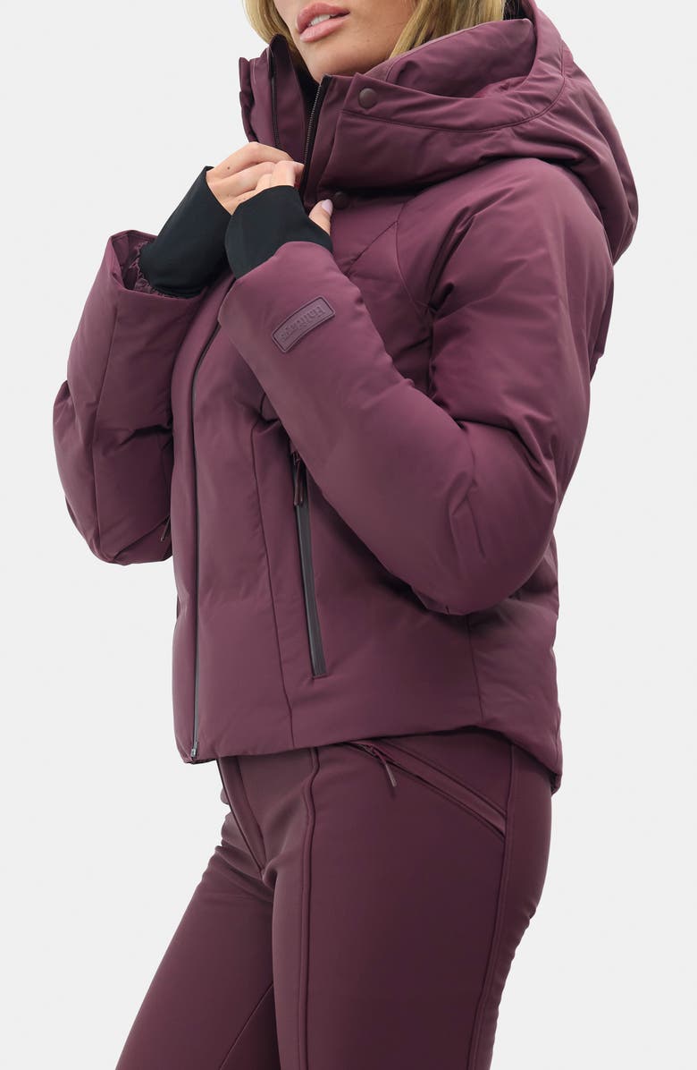 Halfdays Georgie Puffer Jacket, Alternate, color, Glazed Cherry