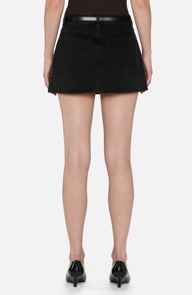 FRAME The Pleated Denim Miniskirt, Alternate, color, 