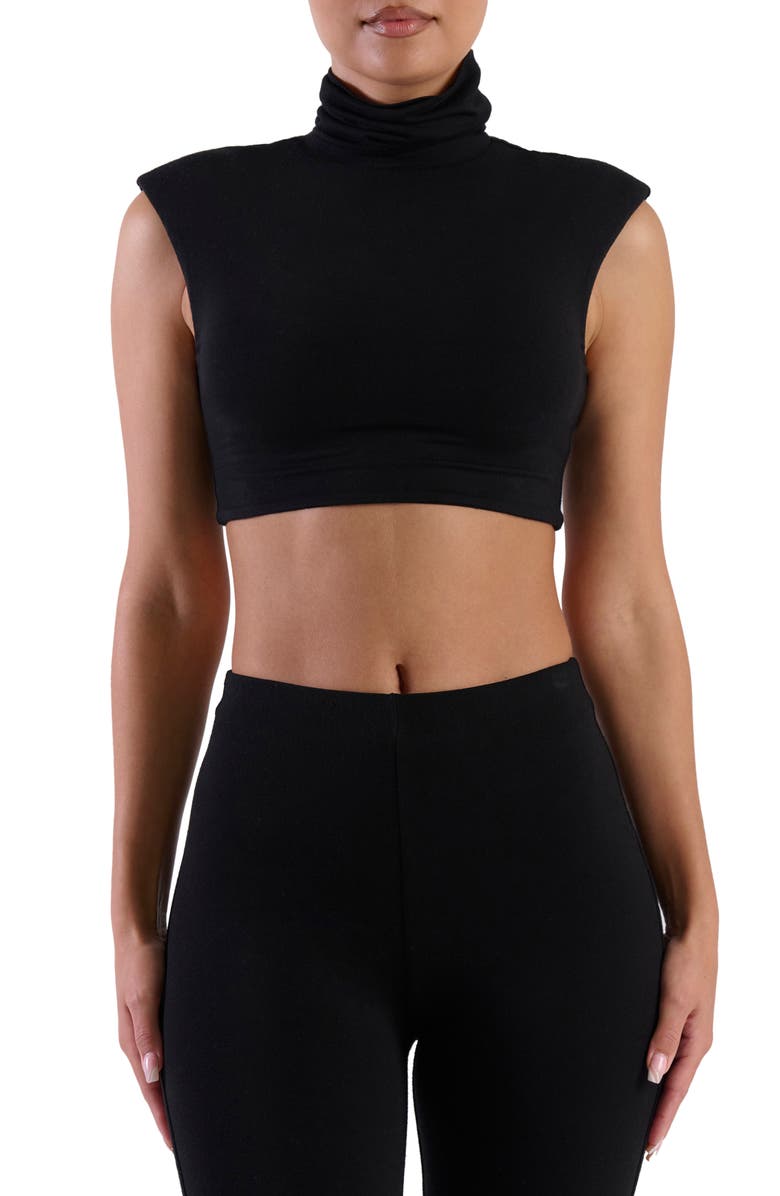 Naked Wardrobe Turtleneck Crop Tank, Main, color, 