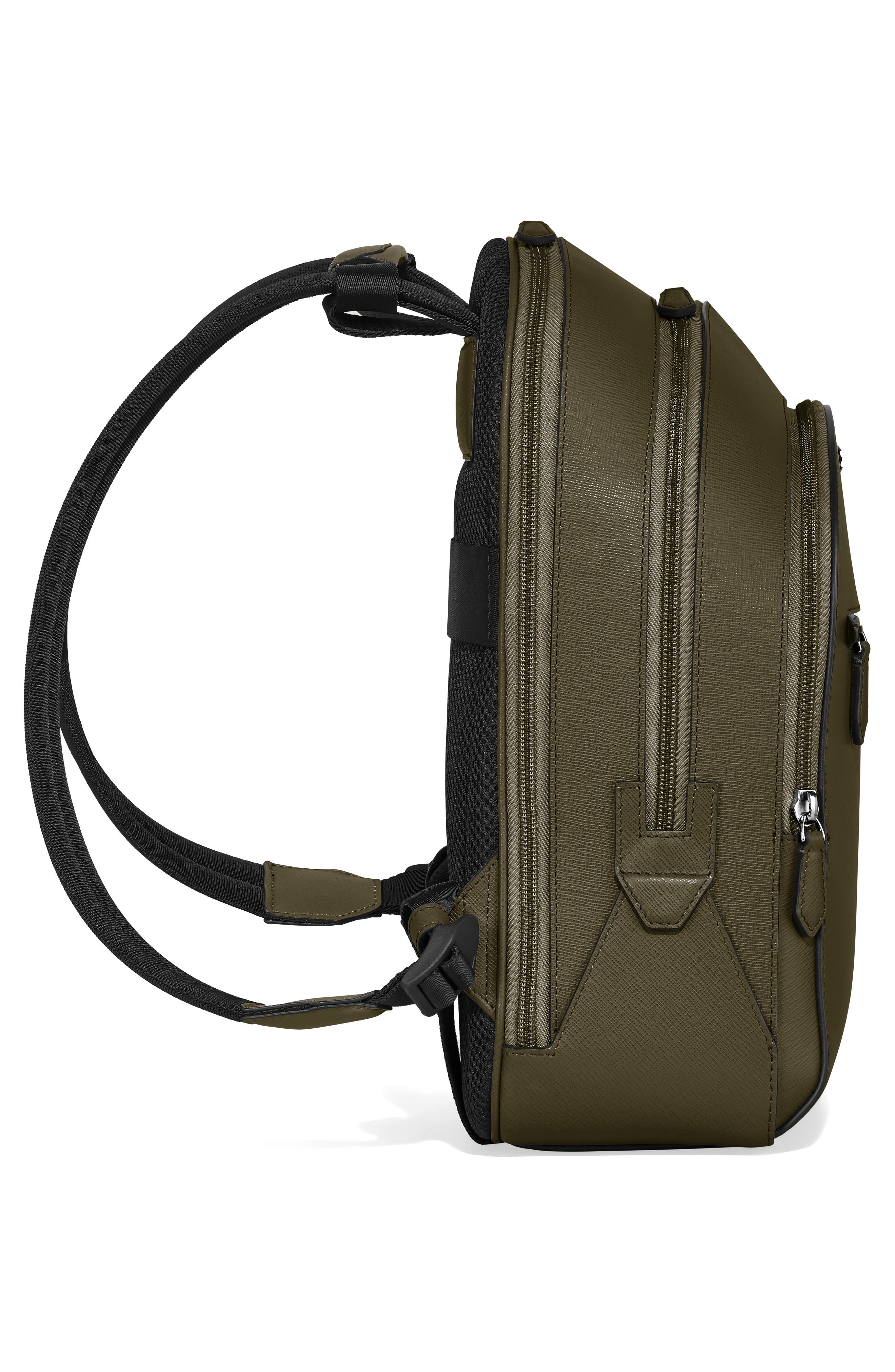 Montblanc Sartorial Leather Backpack, Alternate, color, 