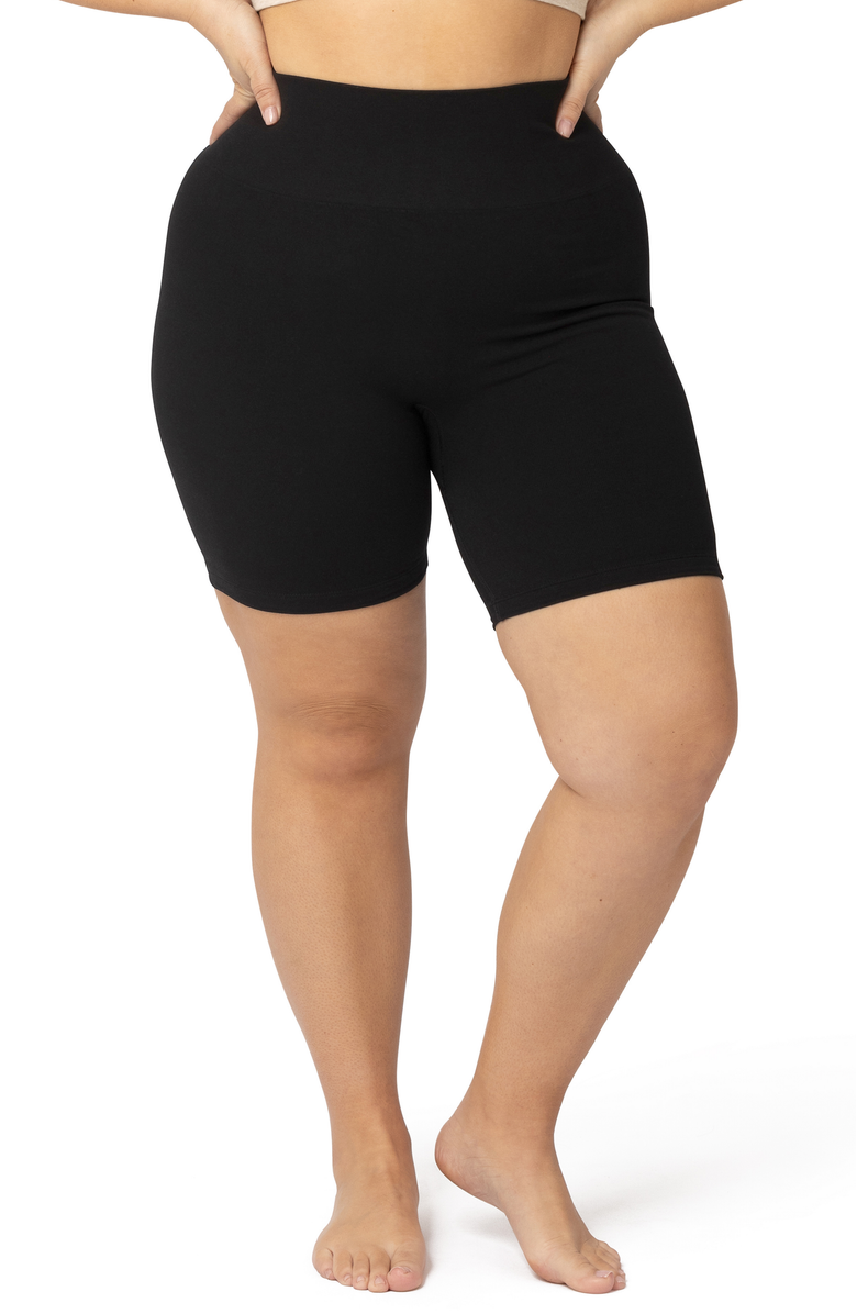 Kindred Bravely Sublime Maternity & Postpartum Bike Short, Main, color, Black