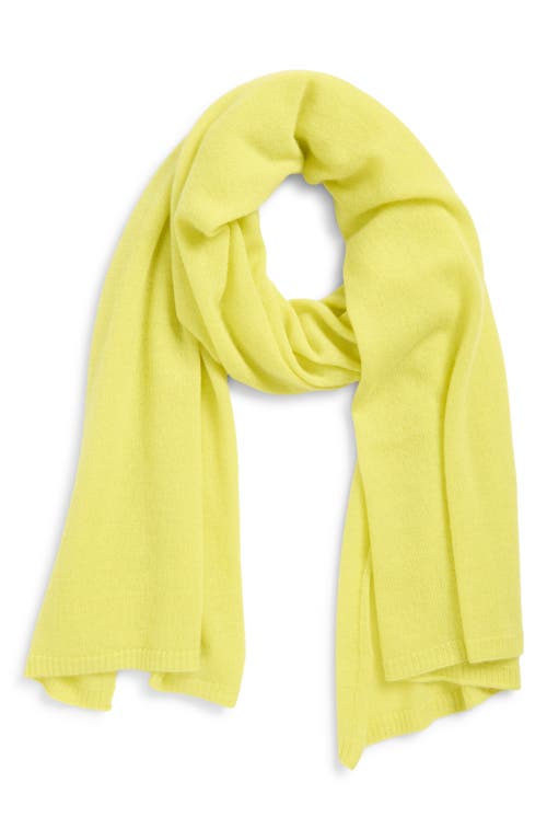 Nordstrom Cashmere Scarf In Yellow
