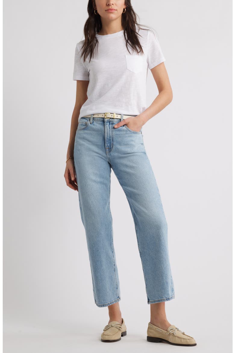 Cotton & Modal T-Shirt, Alternate, color, WHITE