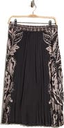 JASON WU Printed Pleated Midi Skirt