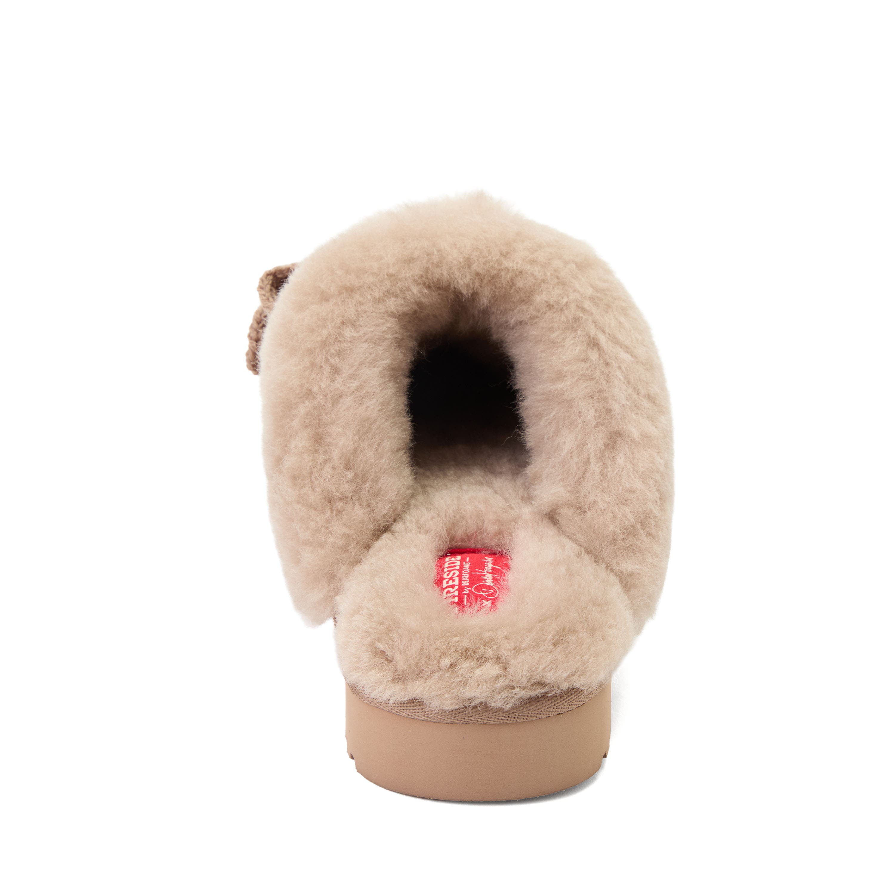 Daniella Karagach's Fireside Suede Shearling Scuff Slippers, Alternate, color, DRIFTWOOD