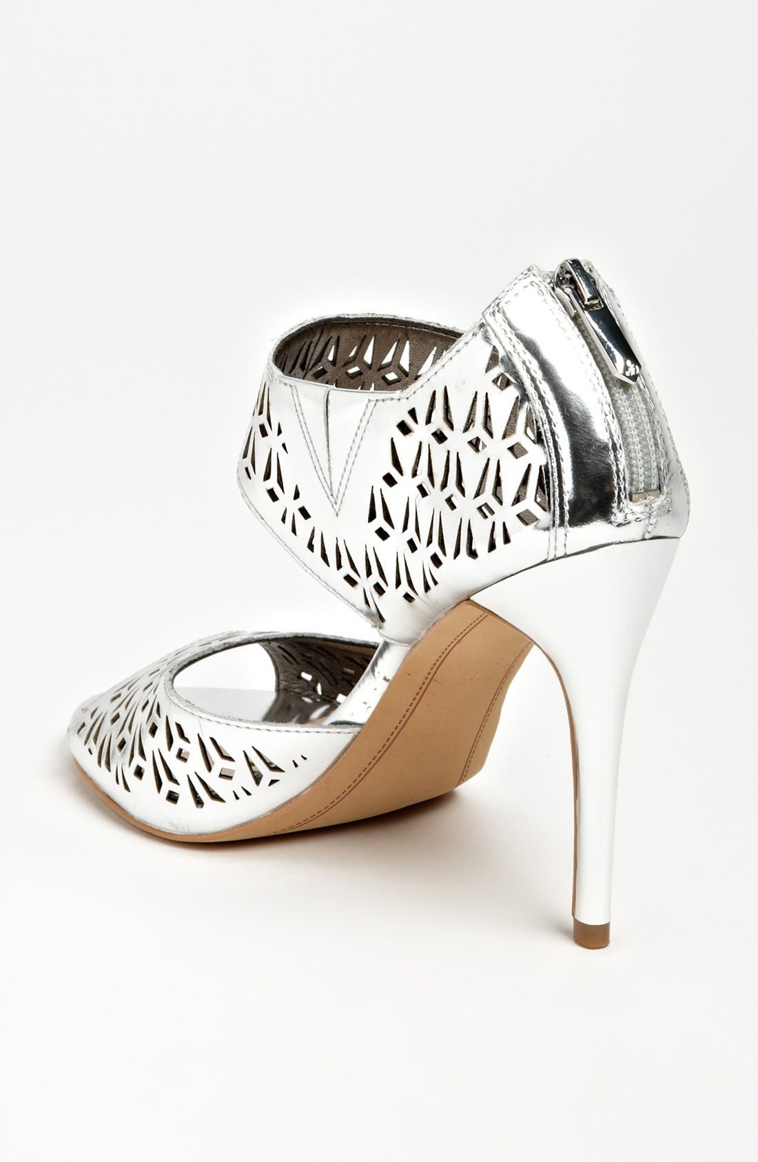 'Alva' Sandal, Alternate, color, SILVER METALLIC
