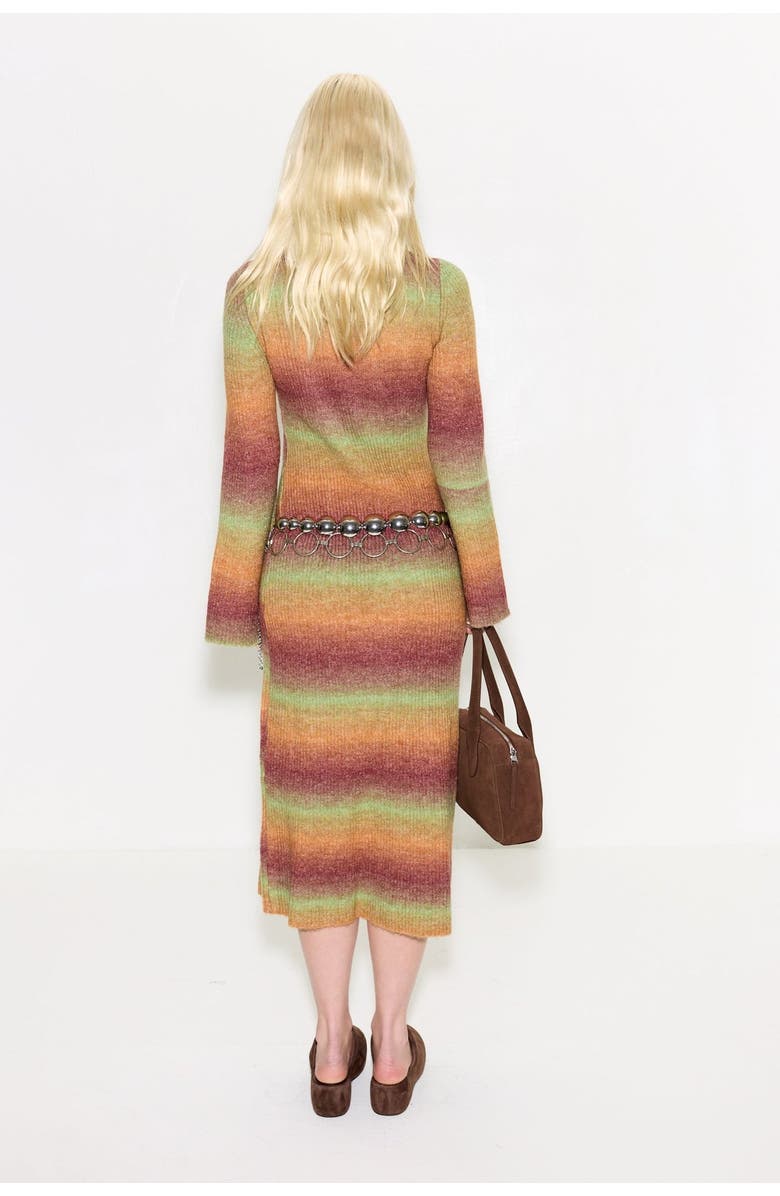 SIMONMILLER AXON KNIT DRESS, Alternate, color, Autumn Ombre