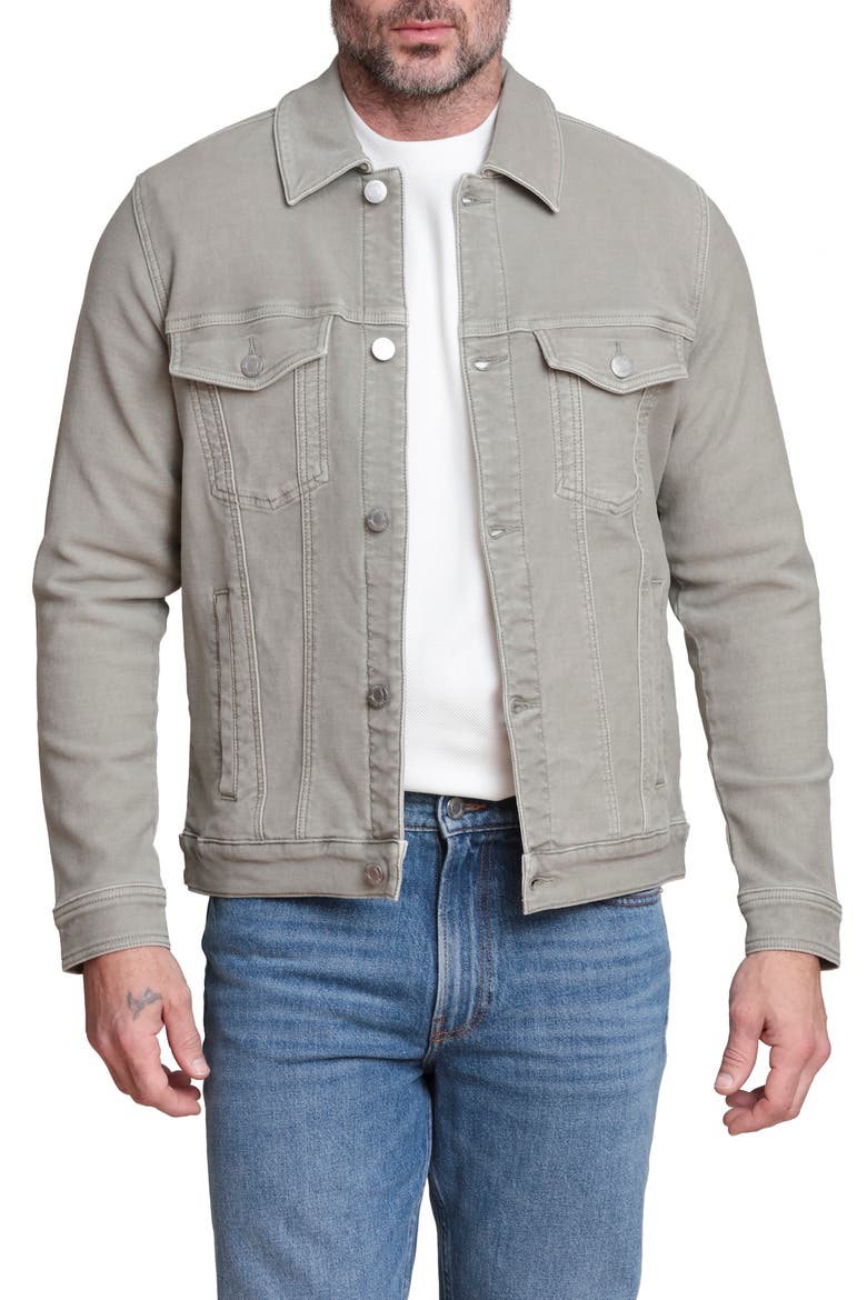 Trucker Jacket, Main, color, SAGE
