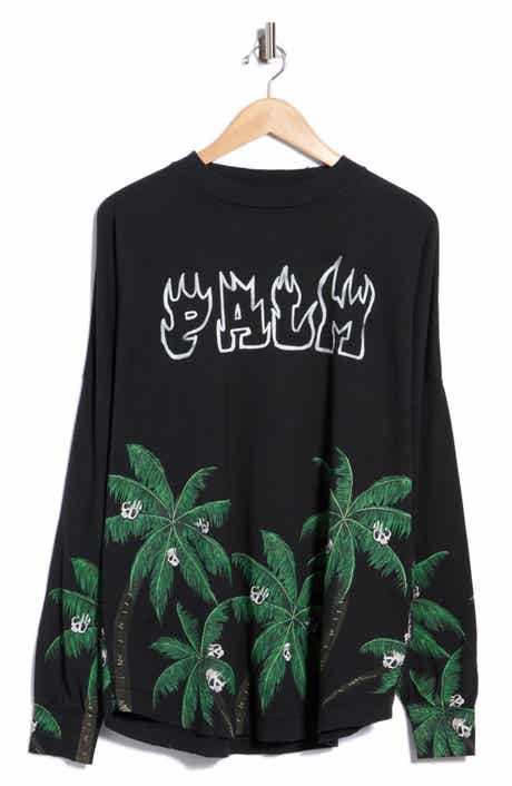 Palm Logo Long Sleeve Cotton Graphic T-Shirt