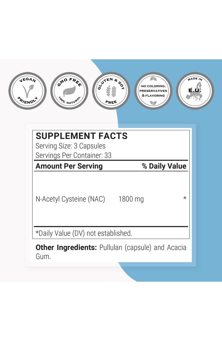 SuperSmart N-Acetyl Cysteine, Alternate, color, NO COLOR