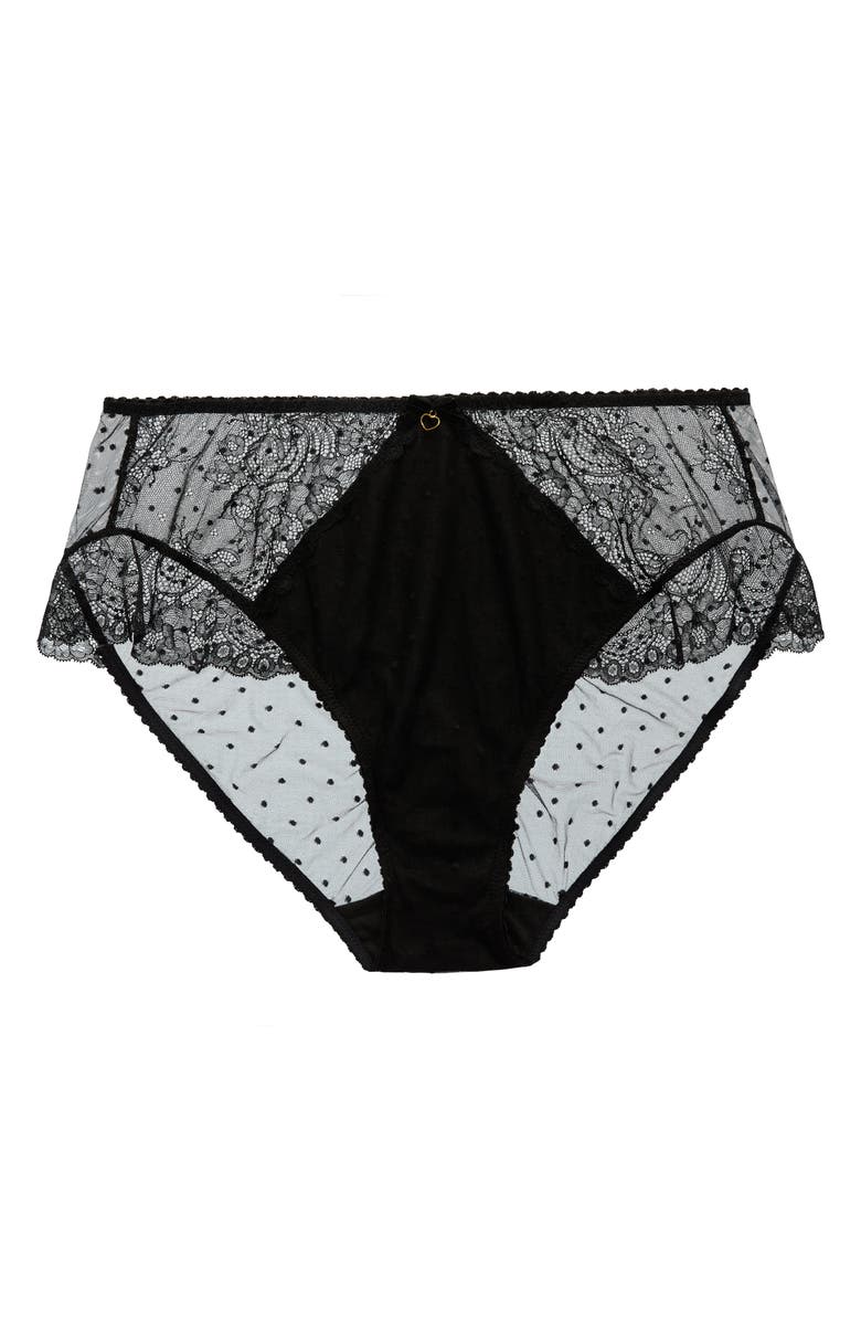 Dita Von Teese Fiamma High Waist Brief, Alternate, color, Black