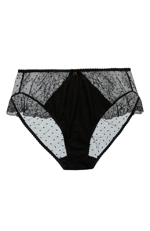 Dita Von Teese Fiamma High Waist Brief In Black